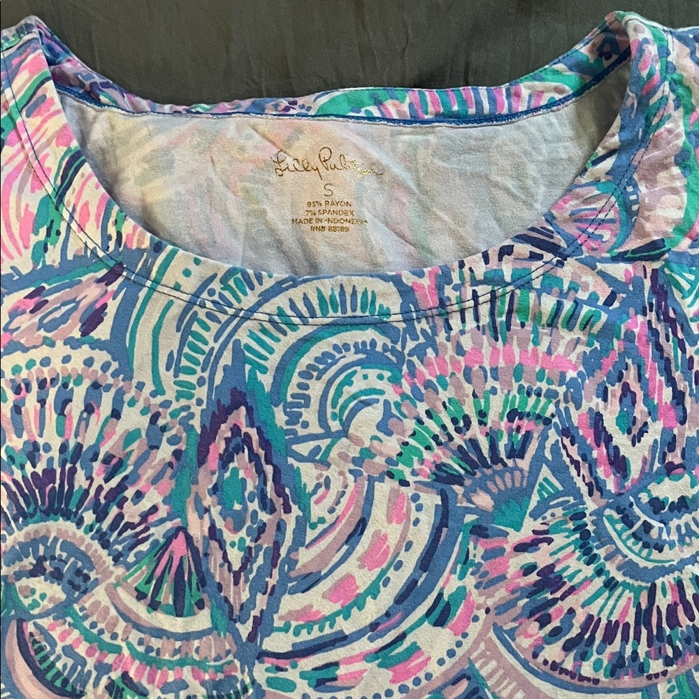 Lilly Pulitzer Vibrant 3/4 sleeve dress